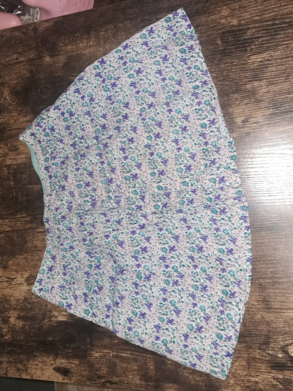 Floral Free People Button Down Skirt